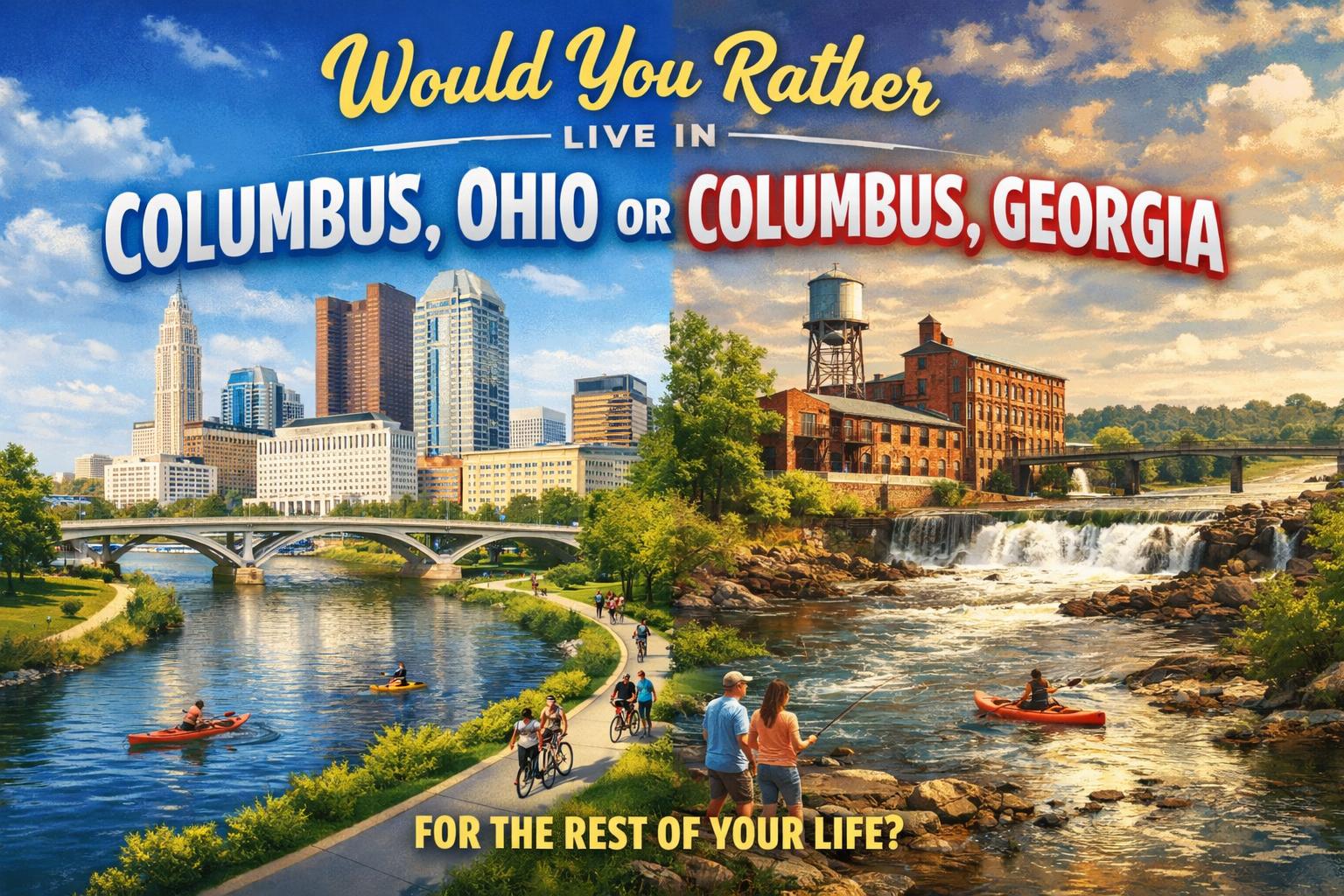 Would You Rather Live In Columbus, Ohio Or Columbus, Georgia?