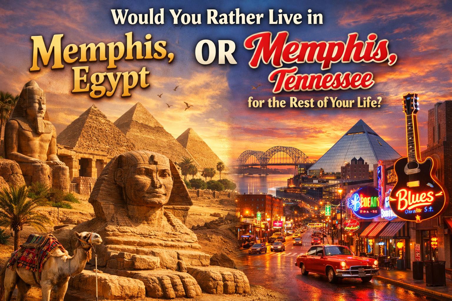 Would You Rather Live In Memphis, Egypt or Memphis, Tennessee?