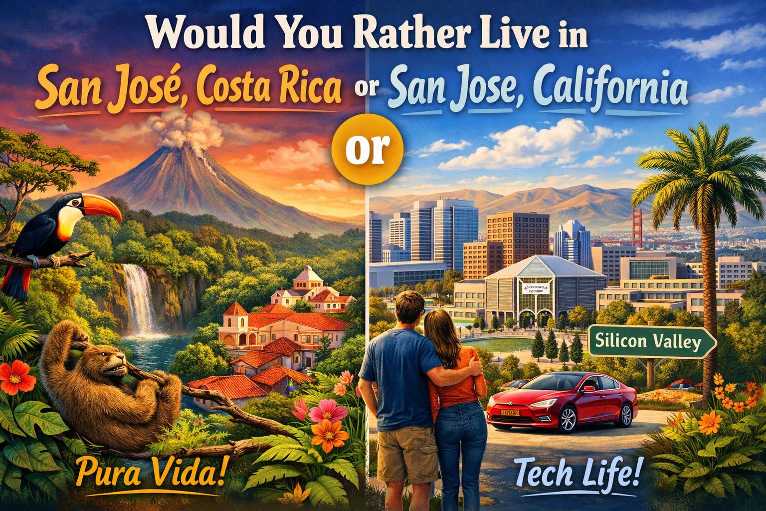 Would You Rather Live in San Jose, Costa Rica or San Jose, California?