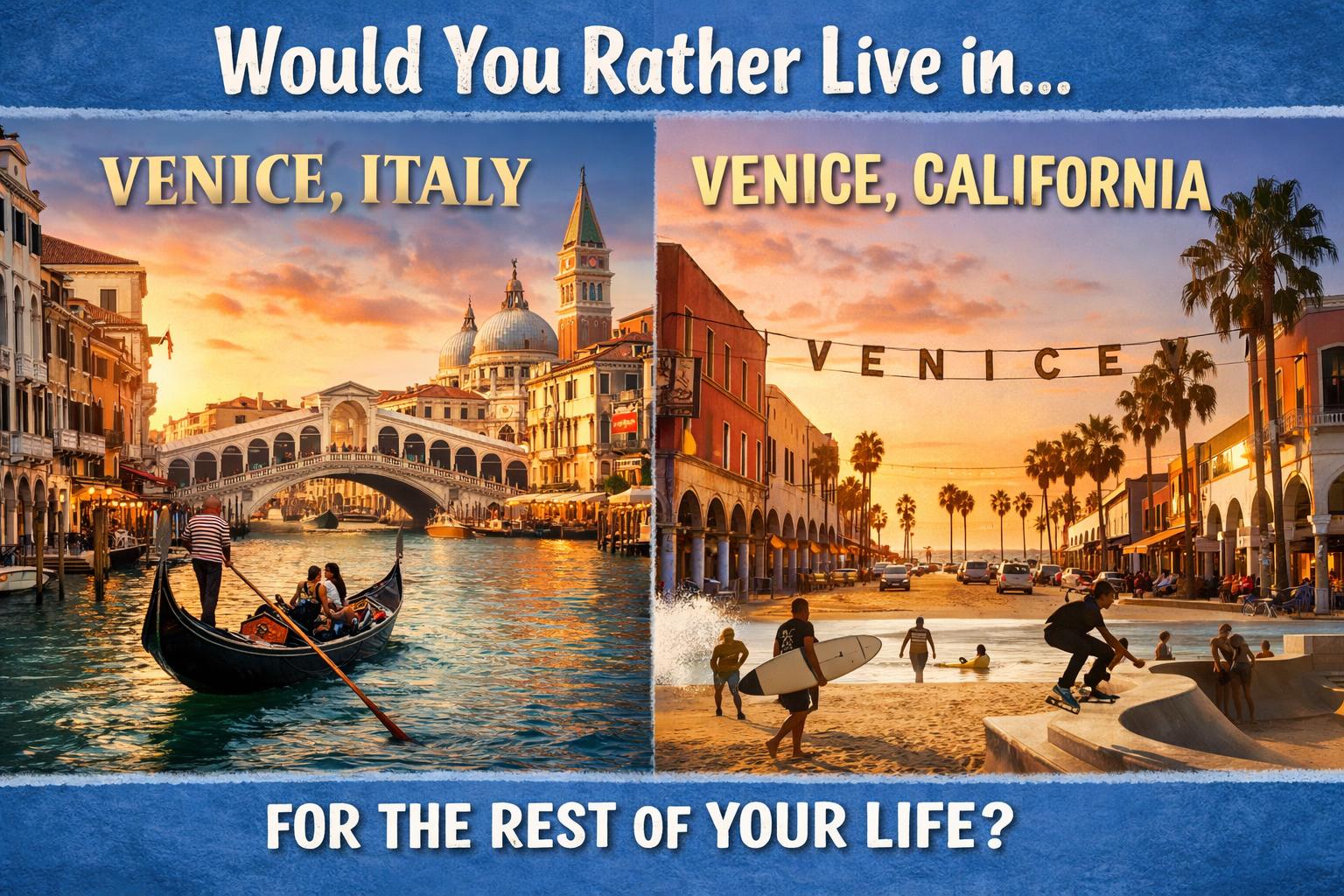 Would You Rather Live in Venice, Italy or Venice, California?