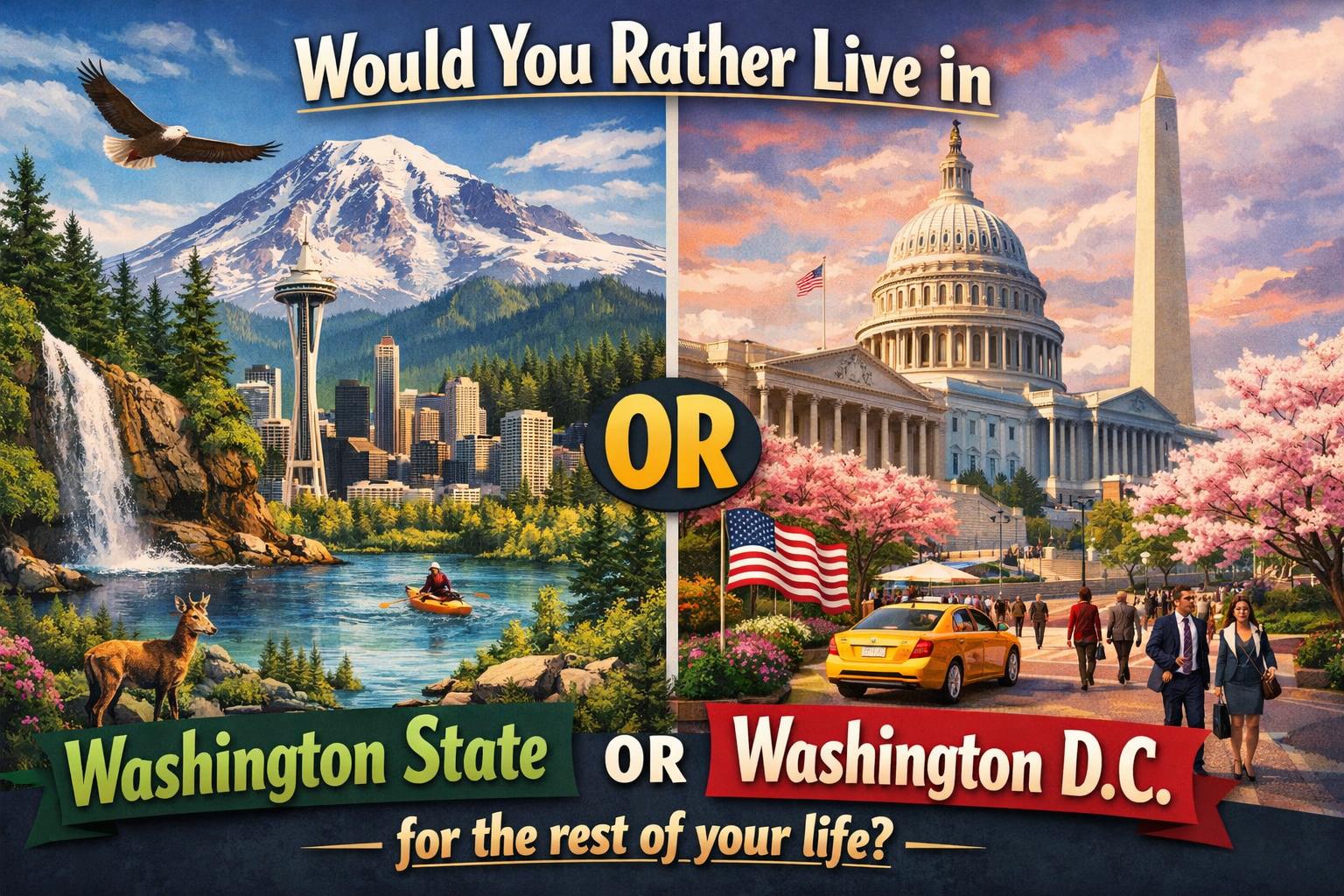 Would You Rather Live In Washington State or Washington, DC?