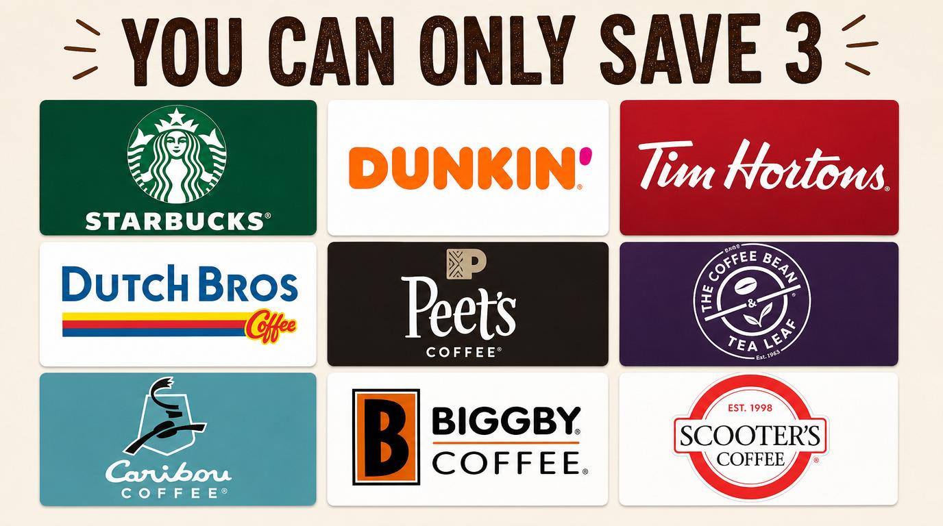 You can Only Save 3 Coffee Chains, The Rest Disappear Forever, Which 3 Are You Saving?