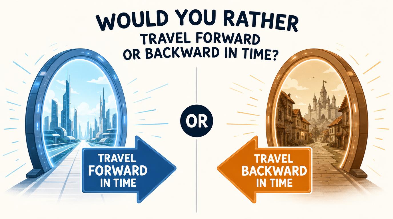 Would you rather travel forward or backward in time?